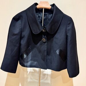 Bebe Black Cropped Jacket